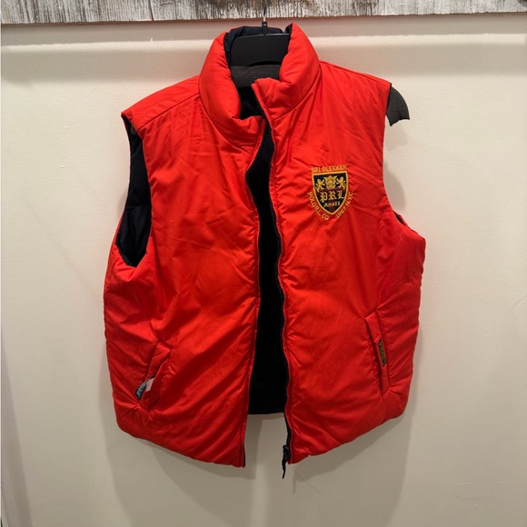 Ralph Lauren Red Puffer Vest REVERSABLE - Picture 8 of 8